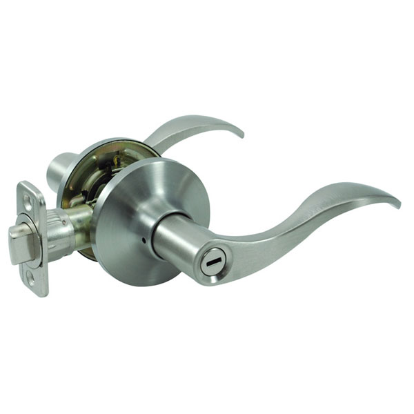 CERRADURA P/BANO TIPO ONDA SATIN NICKEL 302H8106302