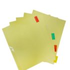 SEPARADOR D/CARPETA AMARILLO 5DIV. B.S. COLOR