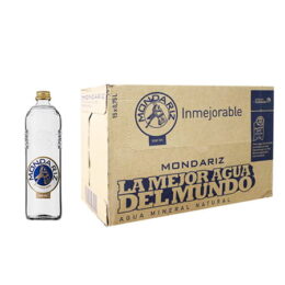 AGUA MONDARIZ MINERAL BOTELLA DE VIDRIO 750ML CAJA 15UND