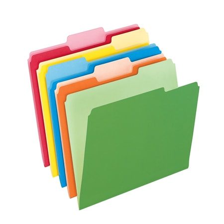 Caja de 100 folders premium tamaño carta ABBY 8 1/2x11