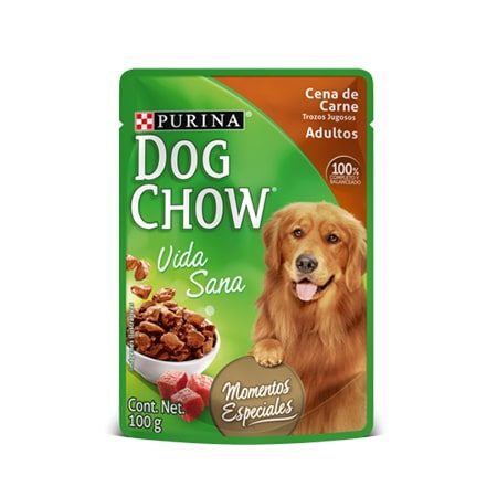 Dog Chow Trozos de Carne Jugosos 24X10OGR