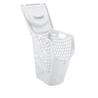 CESTA PARA ROPA PLUS BLANCO RIMAX