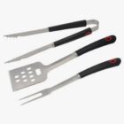 SET 3 PZ UTENSILIOS MANGO PLASTICO P/BBQ