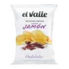 EL VALLE PATATAS ONDULADAS SABOR JAMON