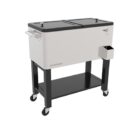 HIELERA/NEVERITA PERMASTEEL 304 S.S 80QT DESMONTABLE BLANCO
