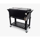 HIELERA/NEVERITA PERMASTEEL 80QT ESTILO MUEBLE NEGRO