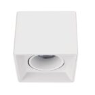 LAMPARA TECHO GU10 SUPERFICIE CUADRADA BLANCA