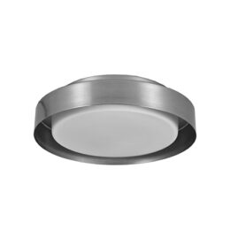 LAMPARA TECHO PLAFON REDONDA 11'' SUPERFICIE NICKEL