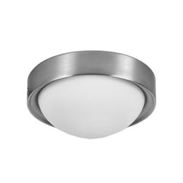 LAMPARA TECHO PLAFON REDONDA 9'' SUPERFICIE NICKEL