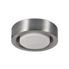 LAMPARA TECHO PLAFON REDONDA 10'' SUPERFICIE NICKEL