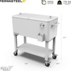 HIELERA/NEVERITA PERMASTEEL 80QT DESMONTABLE BLANCA
